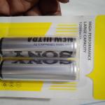 SONY ICR 3.7V HIGH QUALITY LITHIUM ION BATTERY 2 PIECE  (1 PACK).