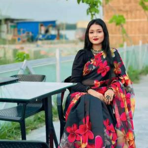 🌹 চান্দেরি সিল্ক  শাড়ি   🌹ডিজিটাল পিন্ট ১২ হাত শাড়ি