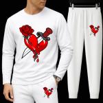 Long Sleeve Drop Shoulder Tshirt and Trouser Set