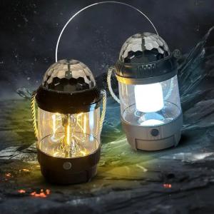 Rechargeable 2-in-1 Outdoor Camping Lamp & Disco/Fancy Light Stage Light with USB Cable (Random color)