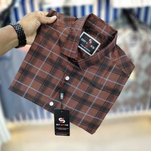 Shy Looks Pure Cotton Full Sleeve Check Shirt for Men | Stylish & Comfortable Formal Casual Wear