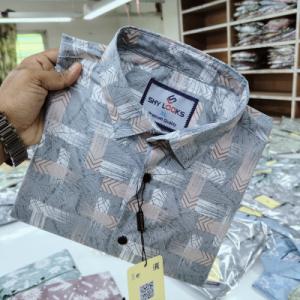 Pure Cotton full Sleeve Print Shirt for Men's