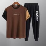 Cotton T-Shirt and Trouser Set | Comfortable & Stylish Men's Wear