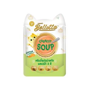 Bellotta Premium Creamy Soup Tuna Extract Mix Tri Colour Veggies 40gm