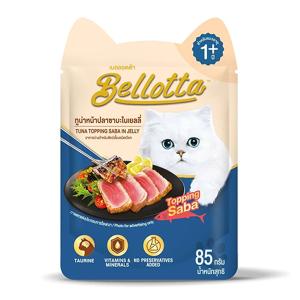 Bellotta Premium Pouch Tuna Topping Saba in Jelly 85gm