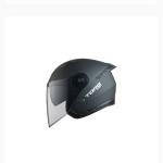 TORQ ATOM MATT BLACK HALF FACE BIKE HELMET