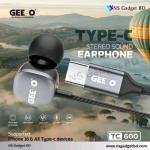 🎧 GEEOO TC600 Type-C Earphone 🔊 Ultra Bass | 🎤 Clear Call | 🔌 Type-C