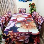 Premium 3D Print Korian Velvet 7pcs Table Cloth Set | Luxury Dining Table Cover & Decoration