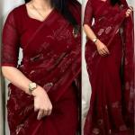 Georgette Printed Saree | Lightweight Stylish Saree for Women