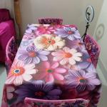 প্রিমিয়াম কোয়ালিটি ডিজিটাল 3D প্রিন্টের ডাইনিং টেবিল এবং চেয়ার কাভার সেট