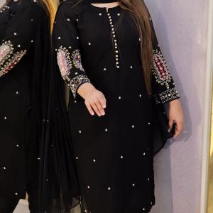 Embroidery Three Piece