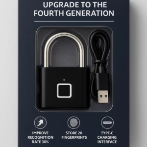 Portable Smart Fingerprint, Biometric Padlock