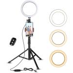 10 inch Ring Light + 6 feet Tripod Stand
