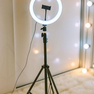 10 inch Ring Light + 6 feet Tripod Stand