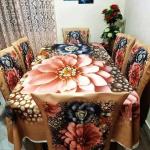 ওয়াটারপ্রুফ 3d ডাইনিং টেবিলের কাভার